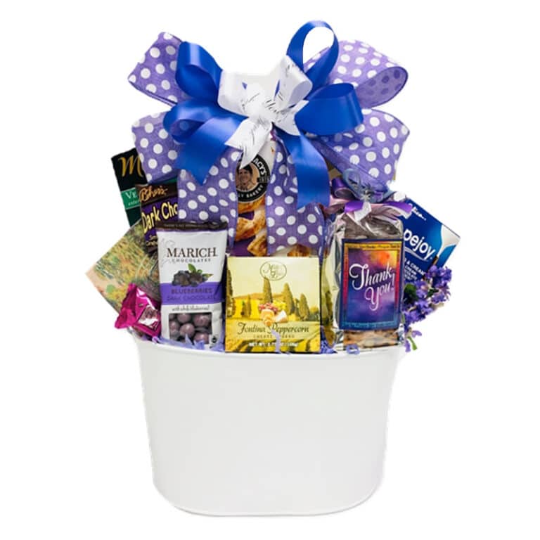 Note of Thanks Gift Basket Executive Baskets