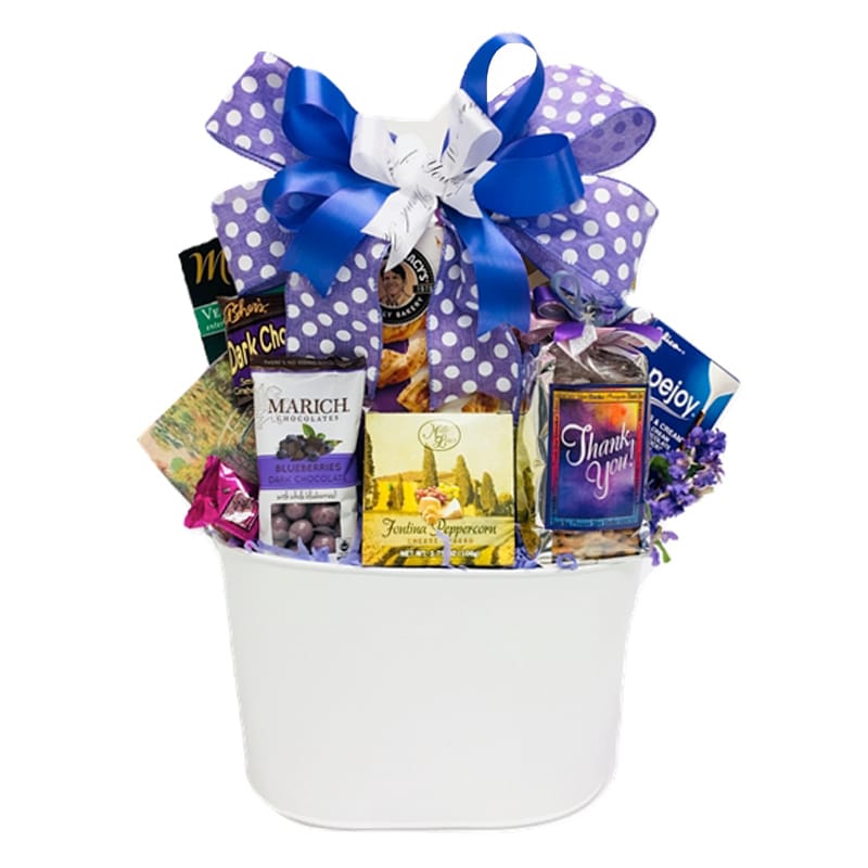 Note of Thanks Gift Basket Executive Baskets