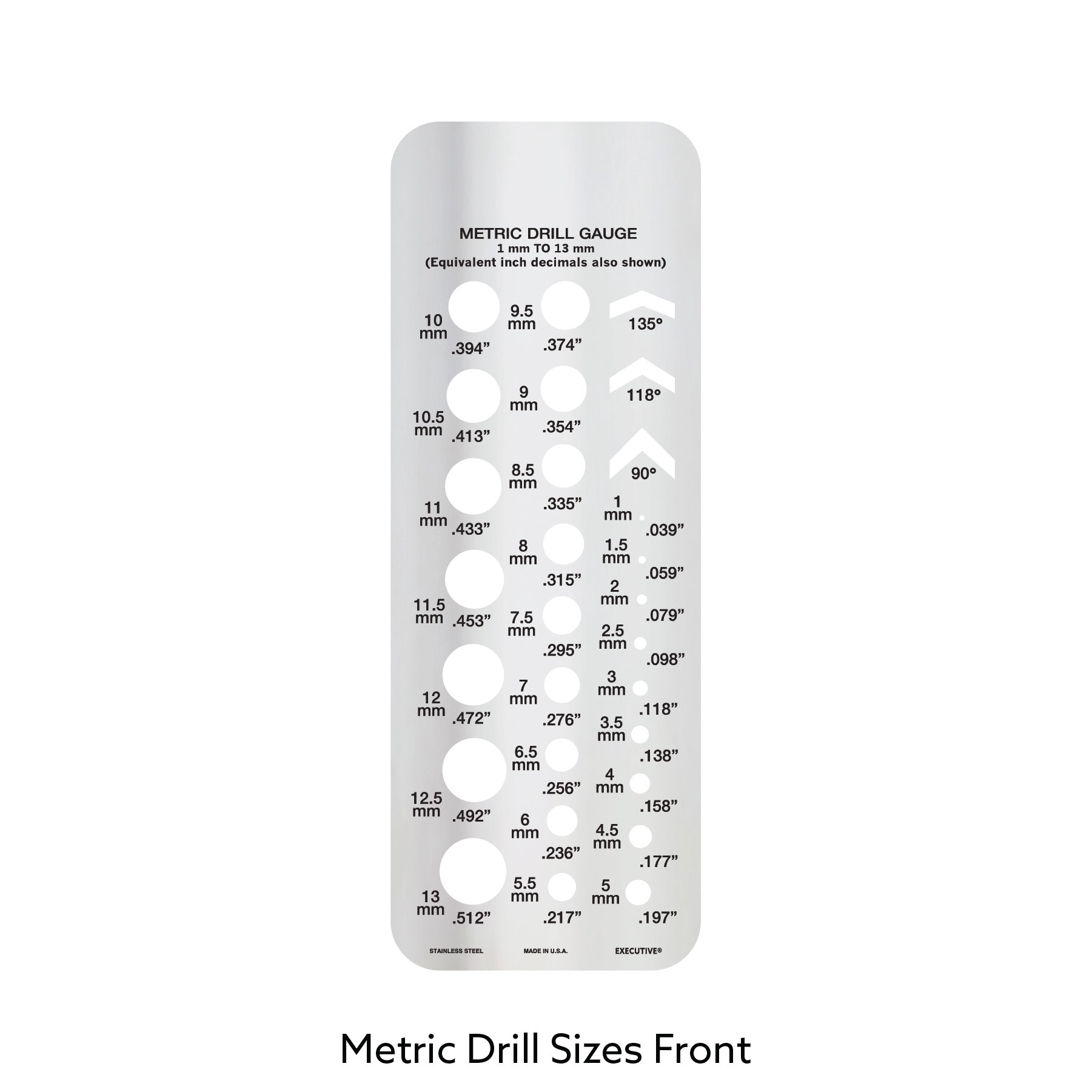 1019M Metric Drill Gauge Executive Line