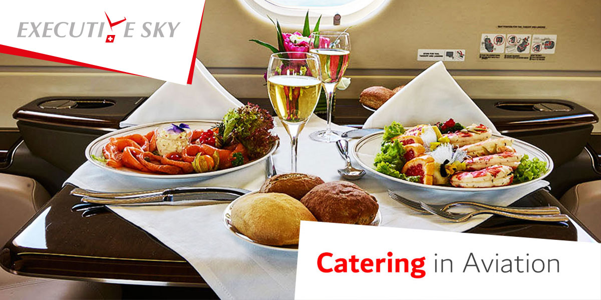 Catering in Aviation flight catering onboard private jets ExecutiveSky