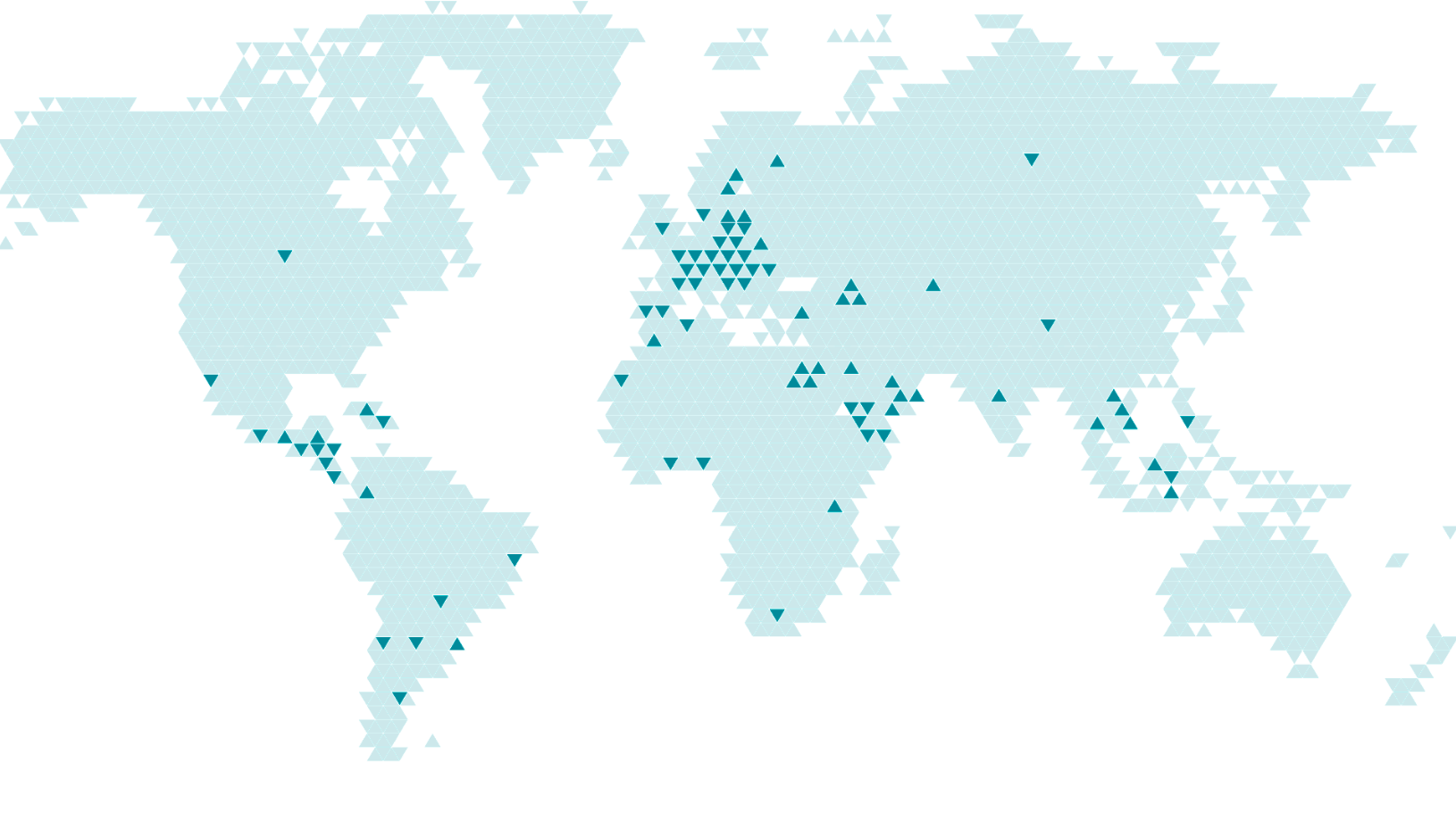 Map showing global locations of Insud Pharma