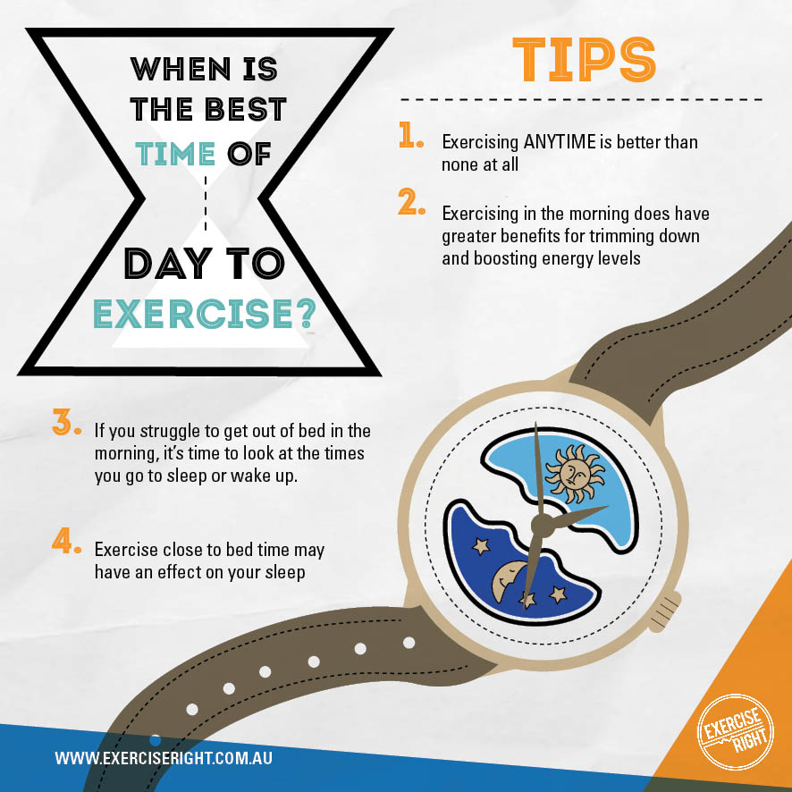 When Is The Best Time To Do Exercise Exercise Poster When Is The Best Time To Do Exercise Exercise Poster