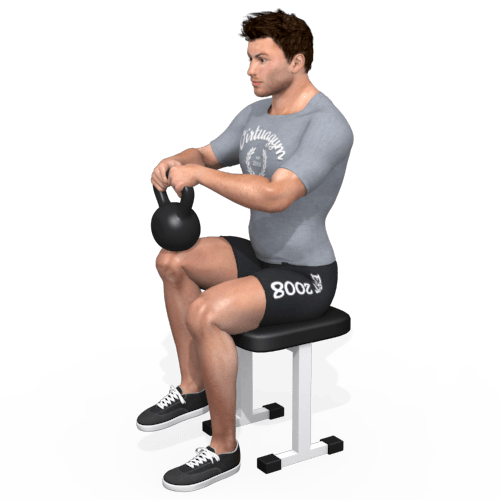 Kettlebell Knee Raise Seated Video Exercise Guide