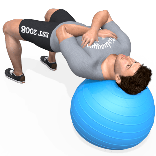 Exercise Ball Hip Thrust Video Exercise Guide