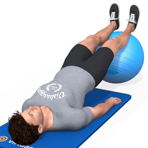 Exercise Ball Hip Bridge Full Extended Video Exercise Guide