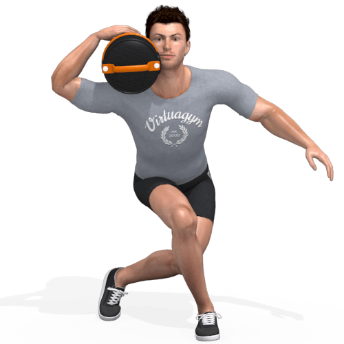 Sandbag Bowling Squat Shouldered Video Exercise Guide