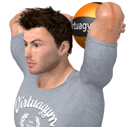 Medicine Ball Triceps Extension Video Exercise Guide