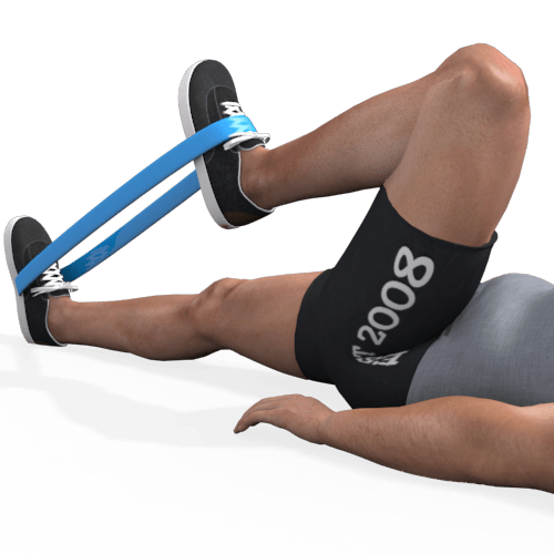 Resistance Band Lying Hip Flexion Video Exercise Guide