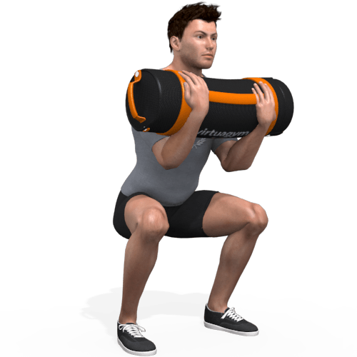 Sandbag Front Squat Video Exercise Guide