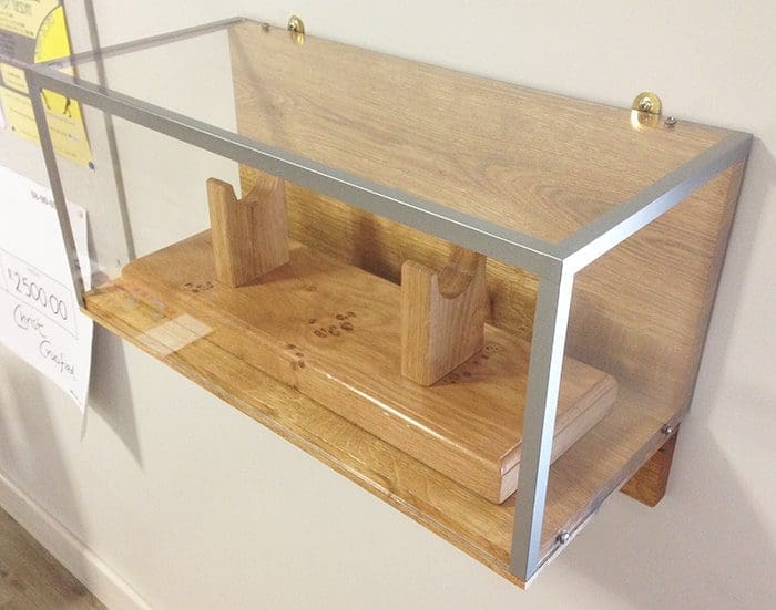 Bespoke display cases Honiton Bespoke display built for Honiton Community Centre