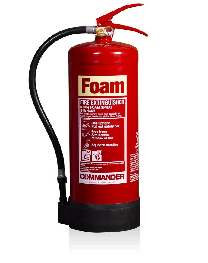 Commander 6ltr AFFF Foam Fire Extinguisher Exeter Fire Extinguishers