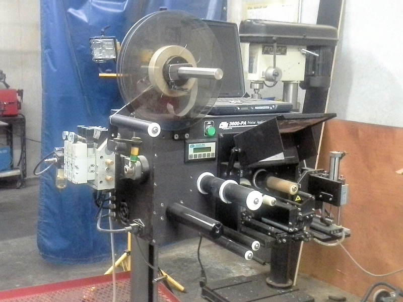 Used SATO / CTM M8485SE/3600P LABEL PRINTER/APPLICATOR