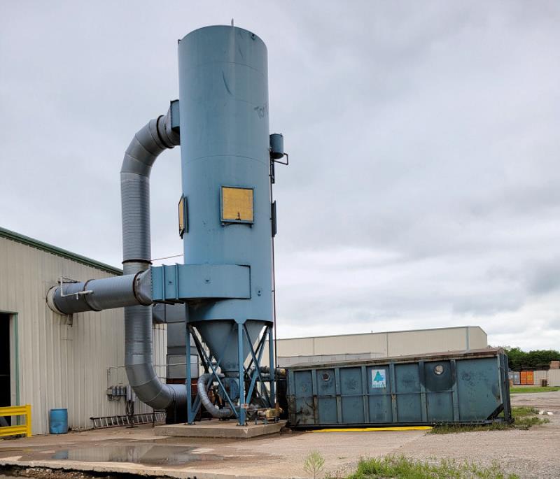 Used TORIT 232 RFW12 BAGHOUSE DUST COLLECTOR (REVERSE AIR FAN)