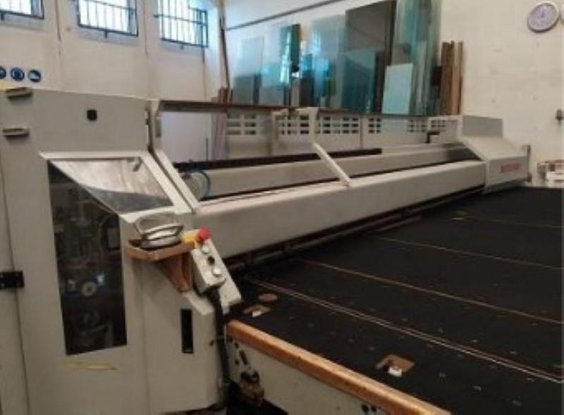 Used INTERMAC GENIUS 37 LM LAMINATED GLASS CUTTING TABLE for sale