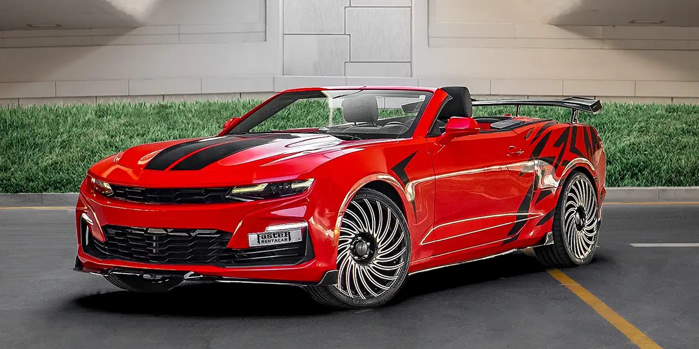 Rent chevrolet camaro zl1 kit convertible v6 2020 RED 2020 Dubai