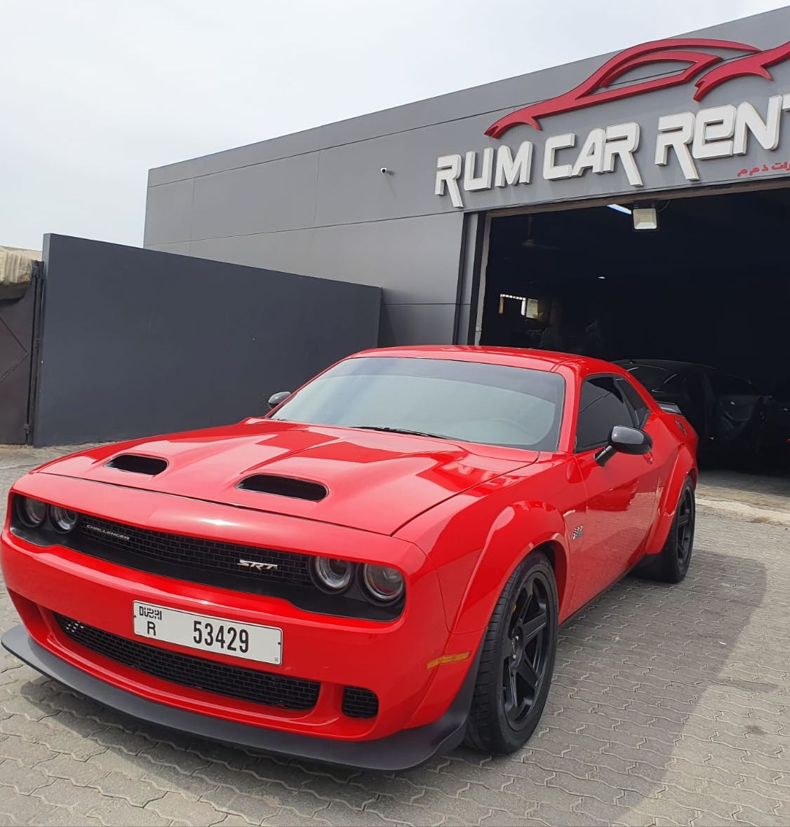 Rent dodge challenger rt demon widebody 2021 RED 2021 Dubai Sports
