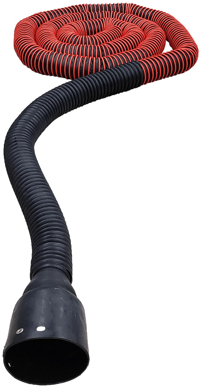 MODOR Exhaust Hose Reel 5 Inch x 25 Feet with DSR600 Adapter ExhaustAway