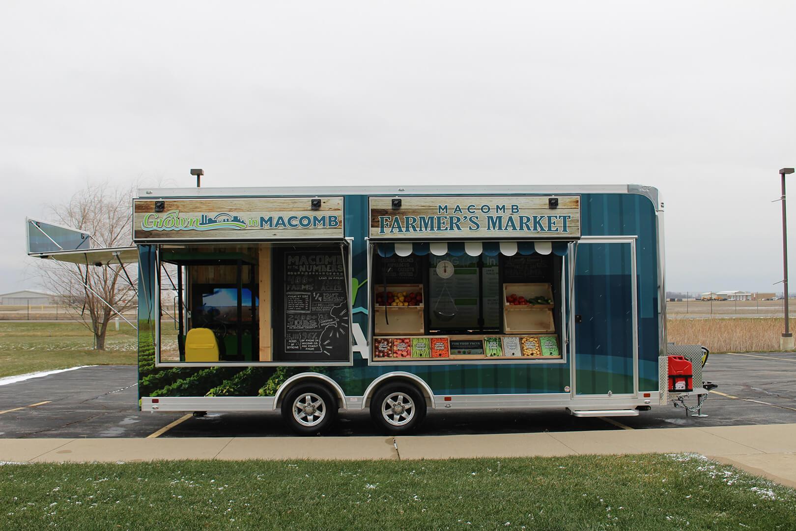 County's Agricultural Exhibit Trailer Exhibit Farm The Leader