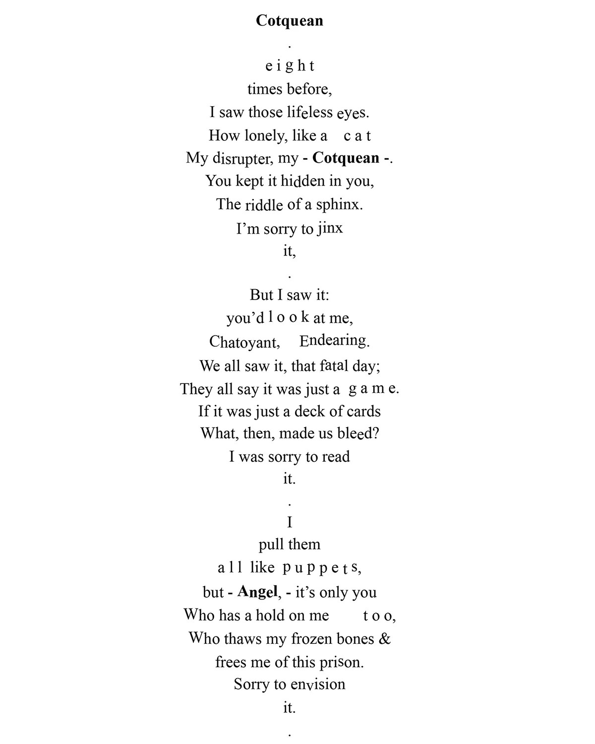 Cotquean Exist Otherwise