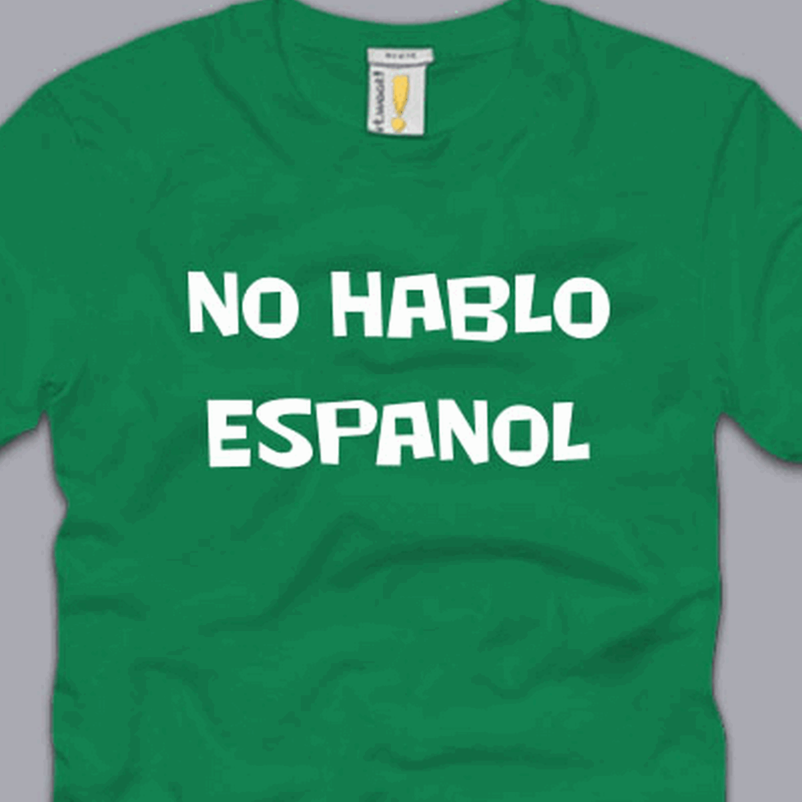 NO HABLO ESPANOL TSHIRT S M L XL 2XL 3XL funny tourist humor pun