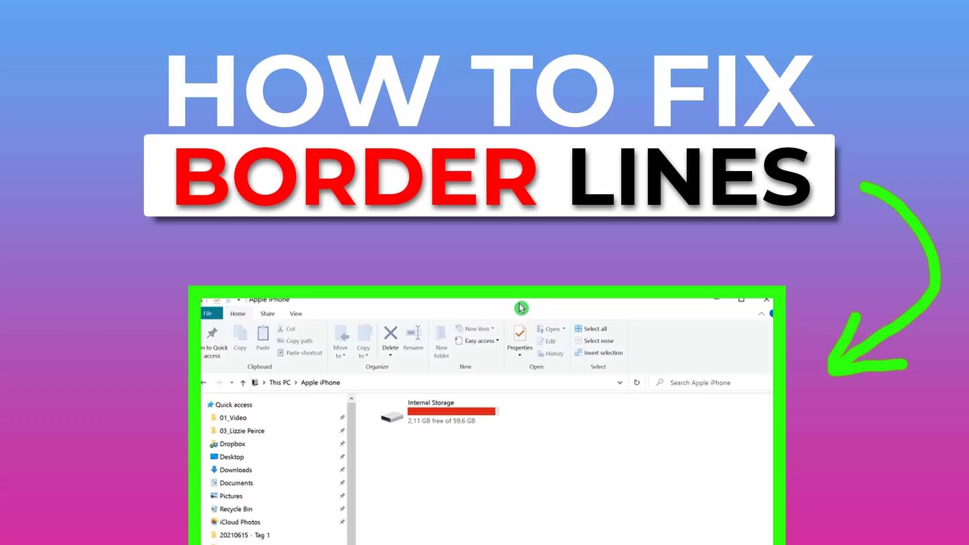 Windows 10 window border lines missing EASY FIX!