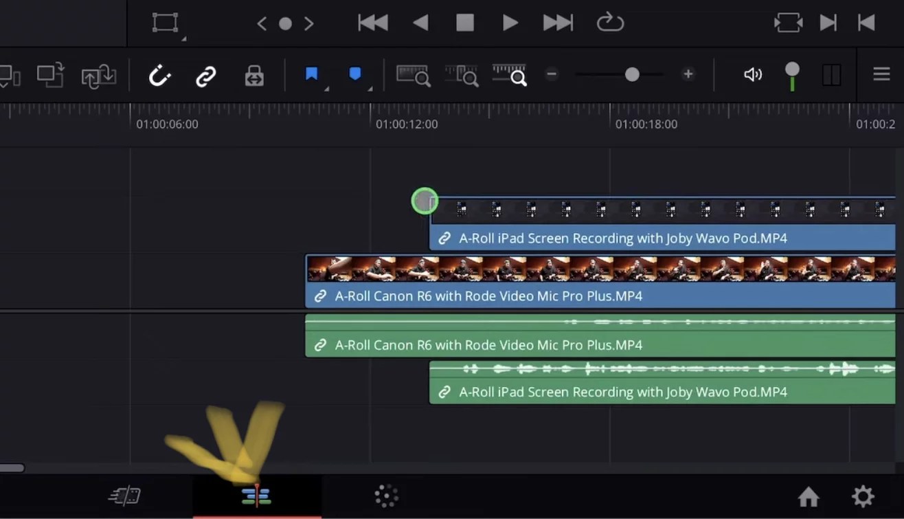 Easy Sync Audio & Video in DaVinci Resolve iPad