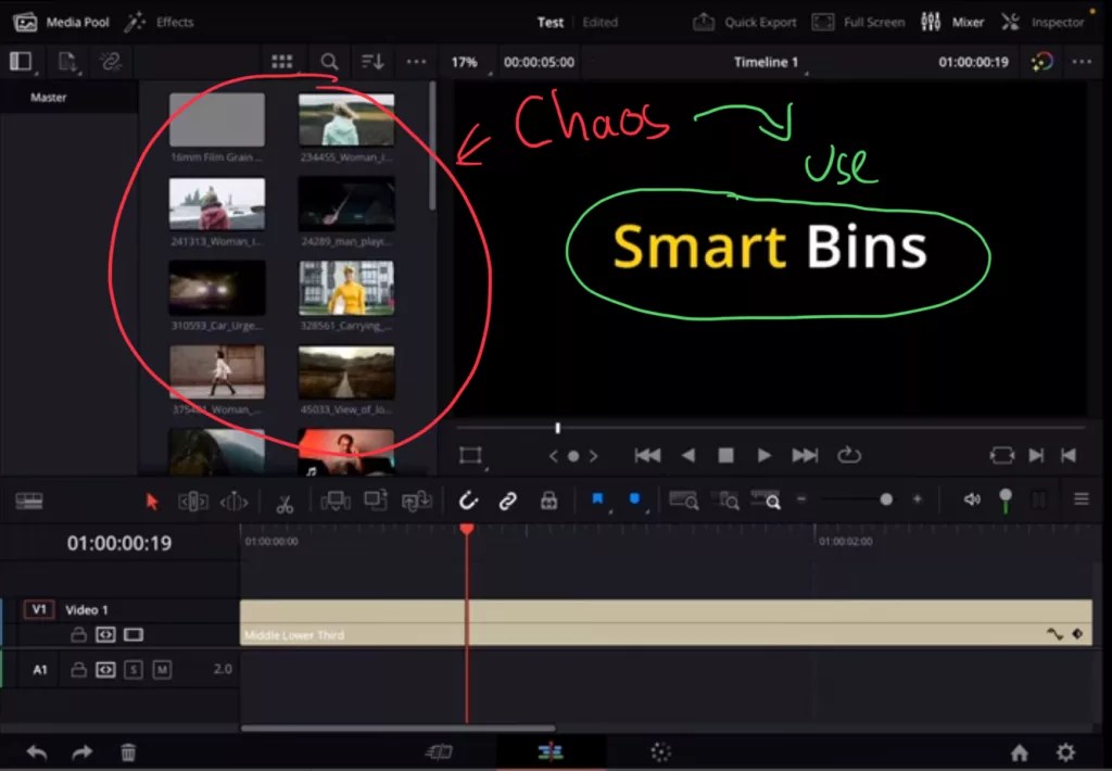 How To Create SMART BINS in DaVinci Resolve iPad