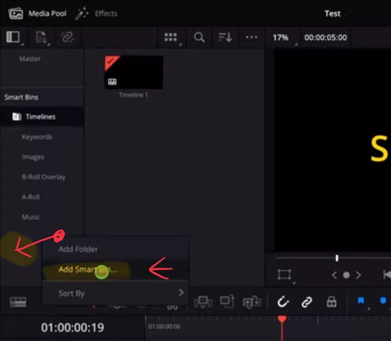 How To Create SMART BINS in DaVinci Resolve iPad