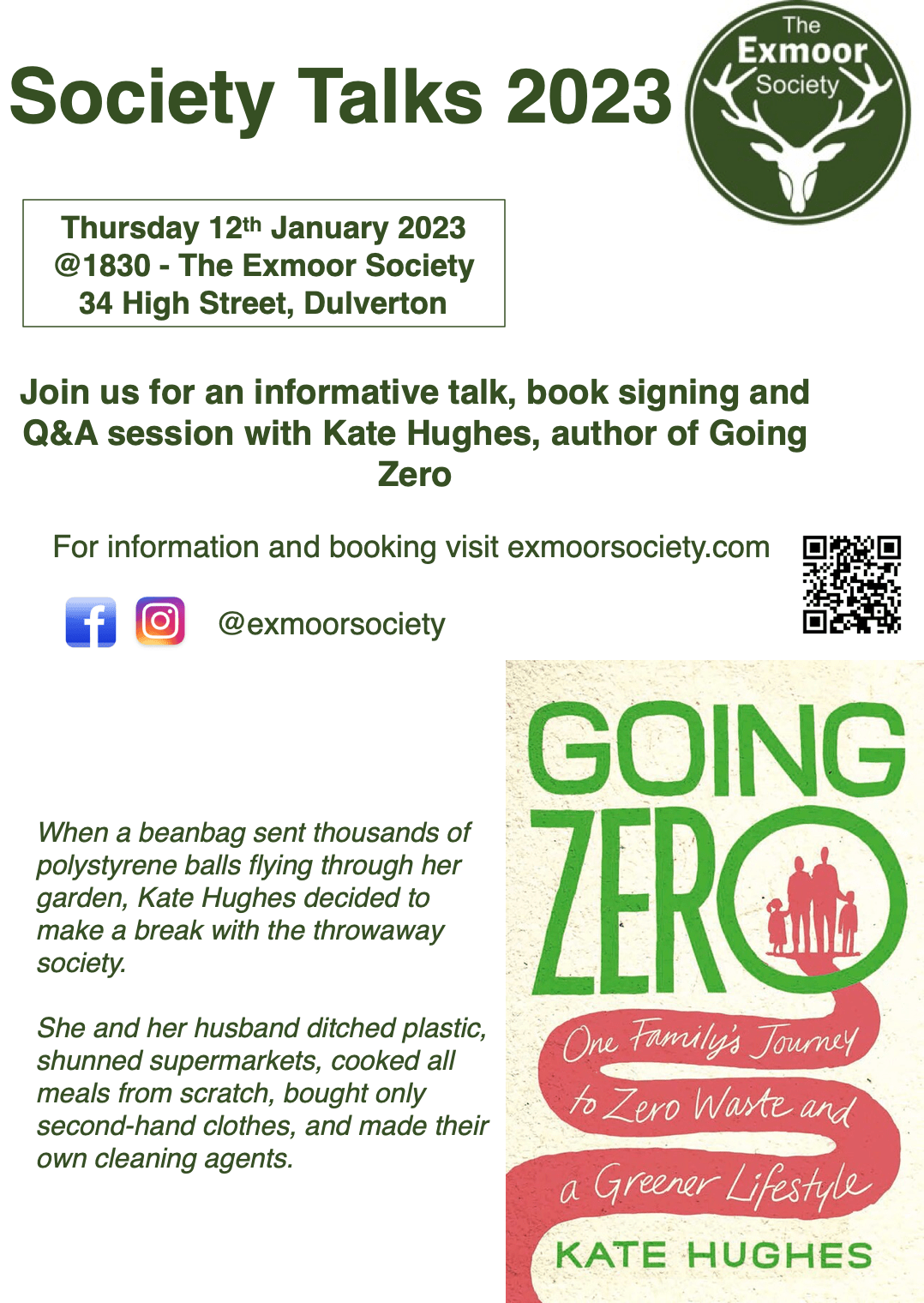 Exmoor Society Talk in January Exmoor 4 all