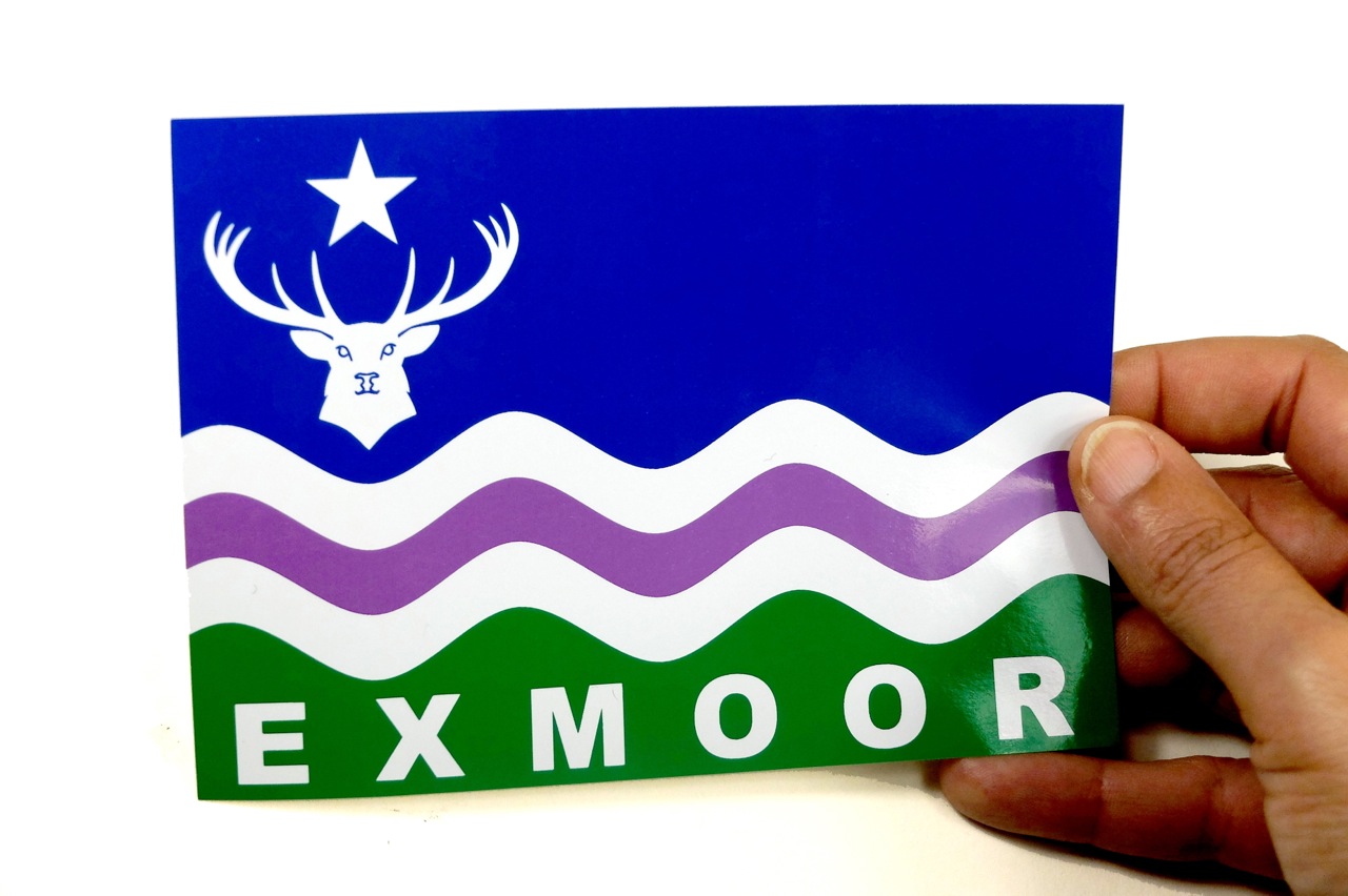 Exmoor Flag Bumper Sticker Exmoor Flag