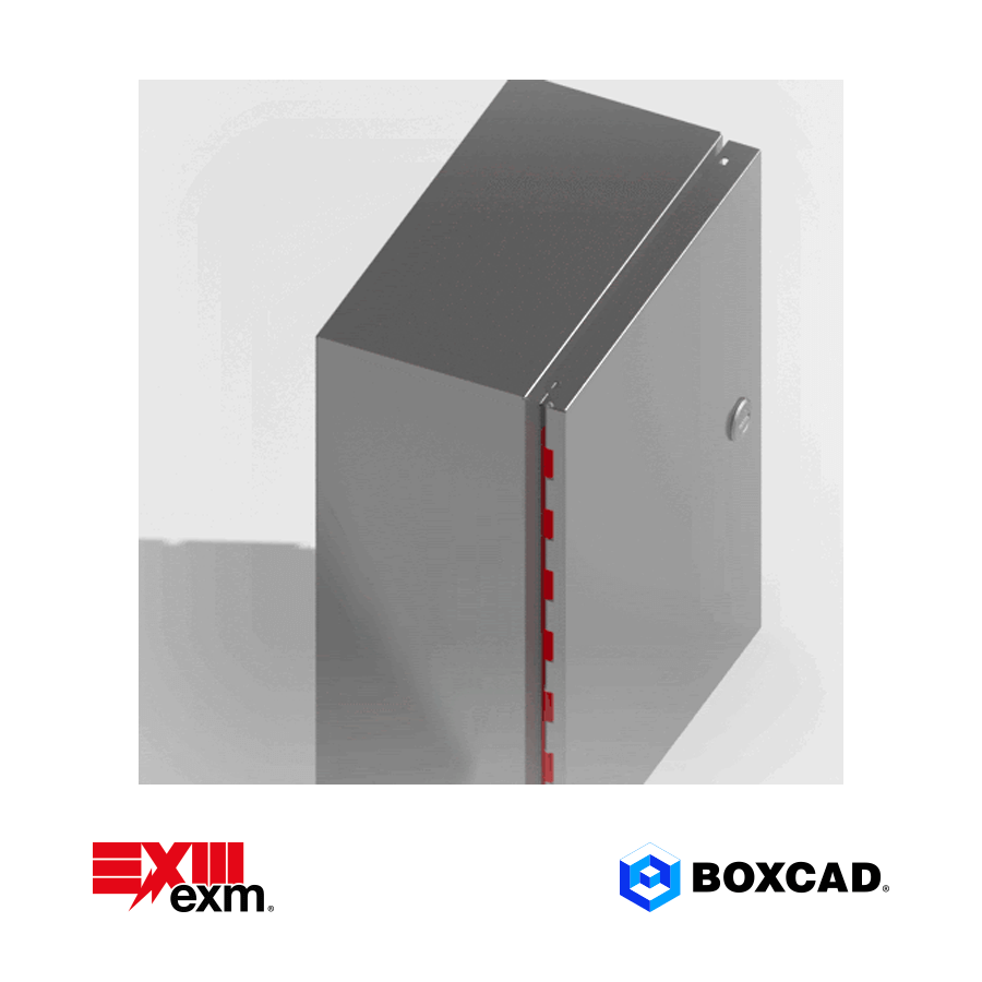 5412 ESPH New enclosure with piano hinges EXM manufacturing