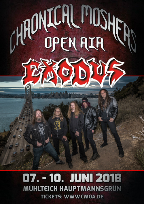 Exodus confirmed for Chronical Moshers Open Air 2018