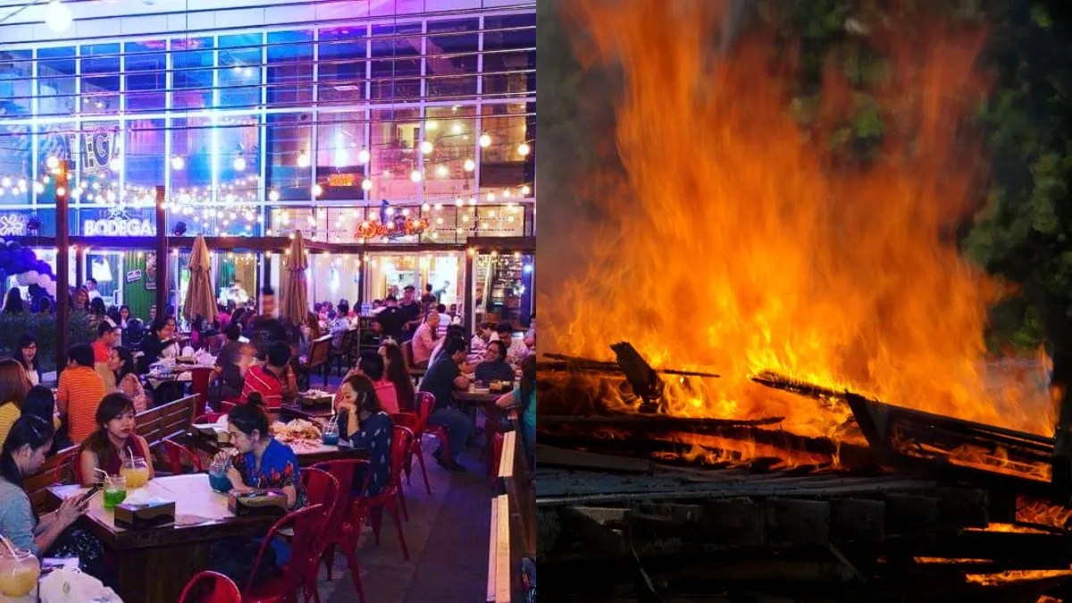 Dampa Seafood Grill in Deira Huge Fire Shuts Down