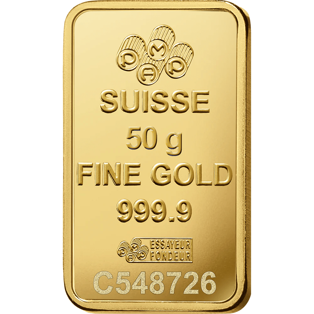 50g gold bar price in Dubai and details