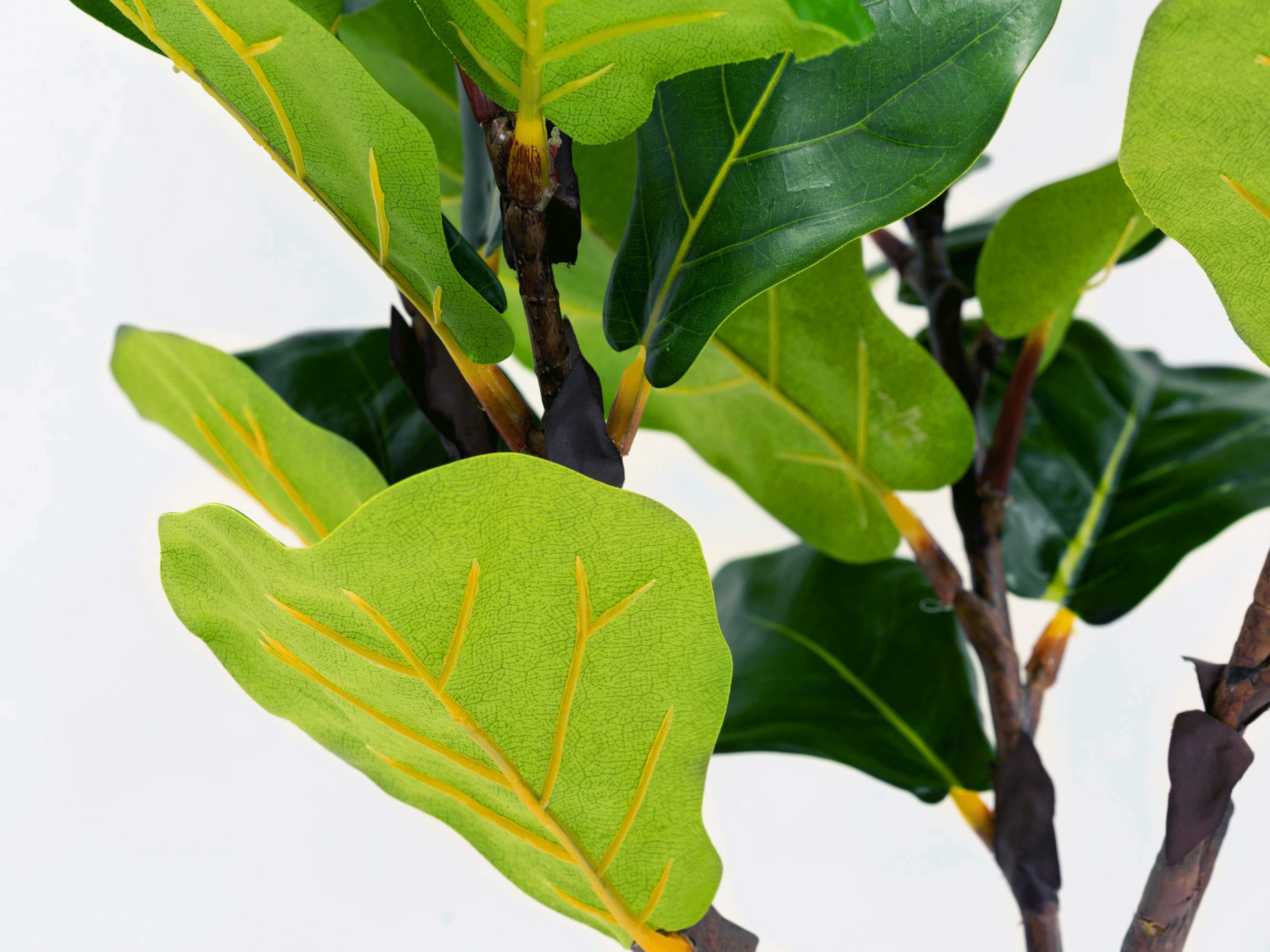 Faux Fiddle Leaf Fig Tree 150cm In Brown Planter Expats Partner