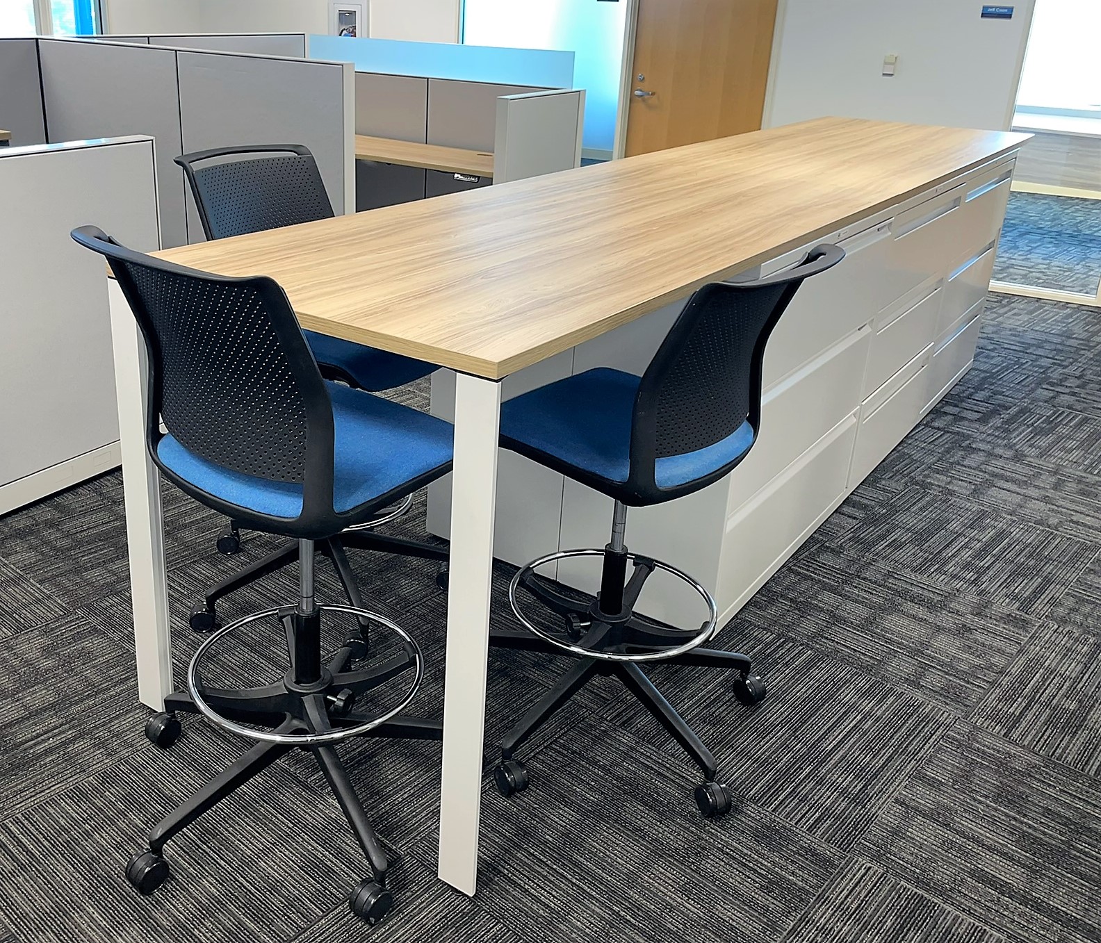 Allsteel Essentials Lateral File, 3 Drawer x 36″ Wide, Bone White