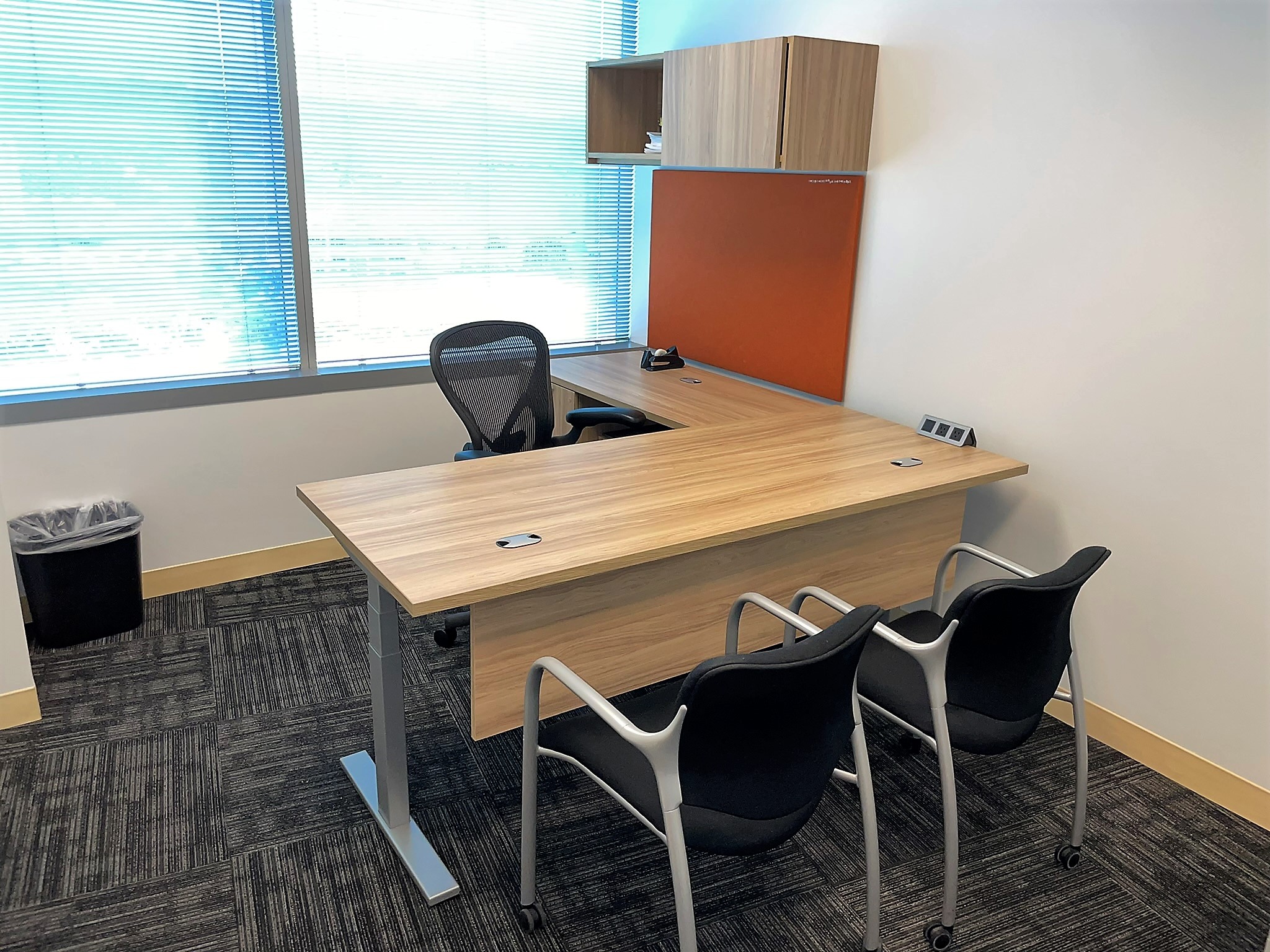 Allsteel Terrace Private Office, “L Shaped” , 6’0″W x 6’6″D, Height