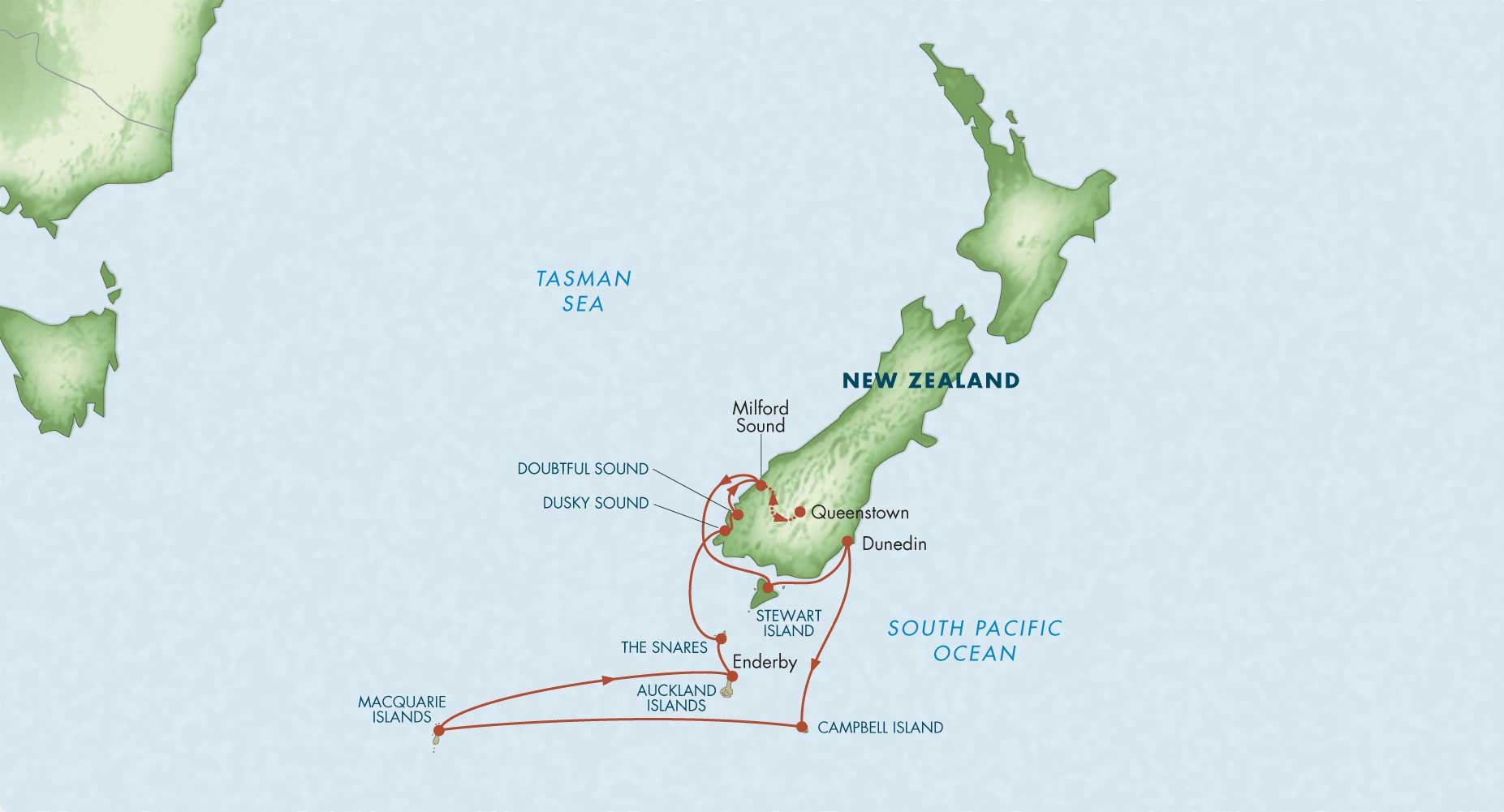 Antarctica And New Zealand Map SubAntarctic Islands of New Zealand Expedition Easy