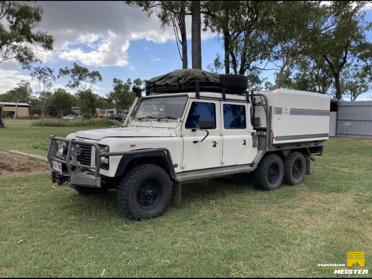1987 Landrover 6x6 dual cab with slide on camper > For sale > Australia