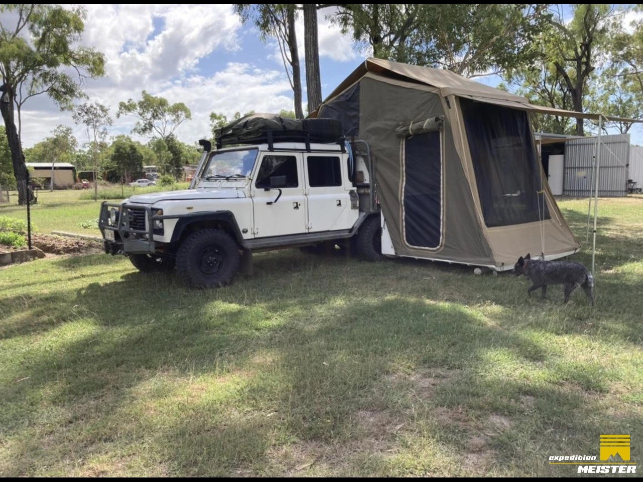 1987 Landrover 6x6 dual cab with slide on camper > For sale > Australia
