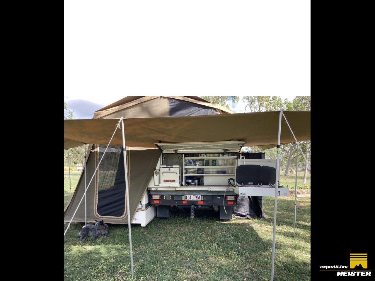 1987 Landrover 6x6 dual cab with slide on camper > For sale > Australia