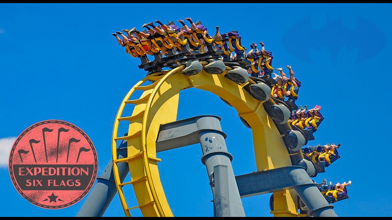 History of Batman The Ride Expedition Theme Park