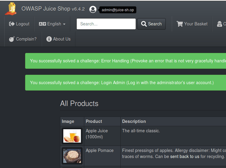 How to solve OWASP Juice shop. Part1. Score table. expendtozero