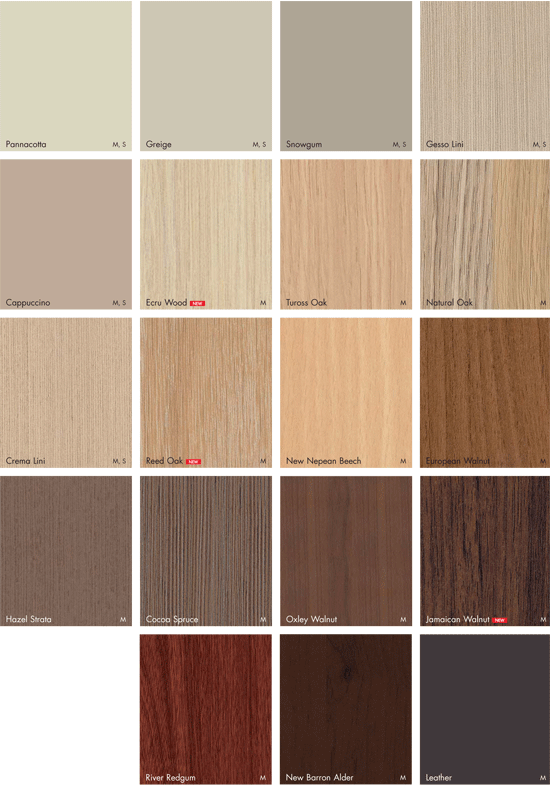 Polytec Colour Swatches Experienced Office Furniture