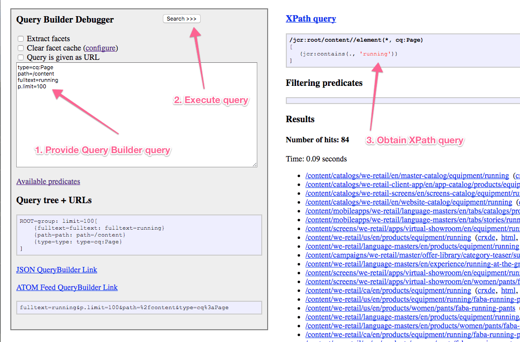Query Builder API Adobe Experience Manager
