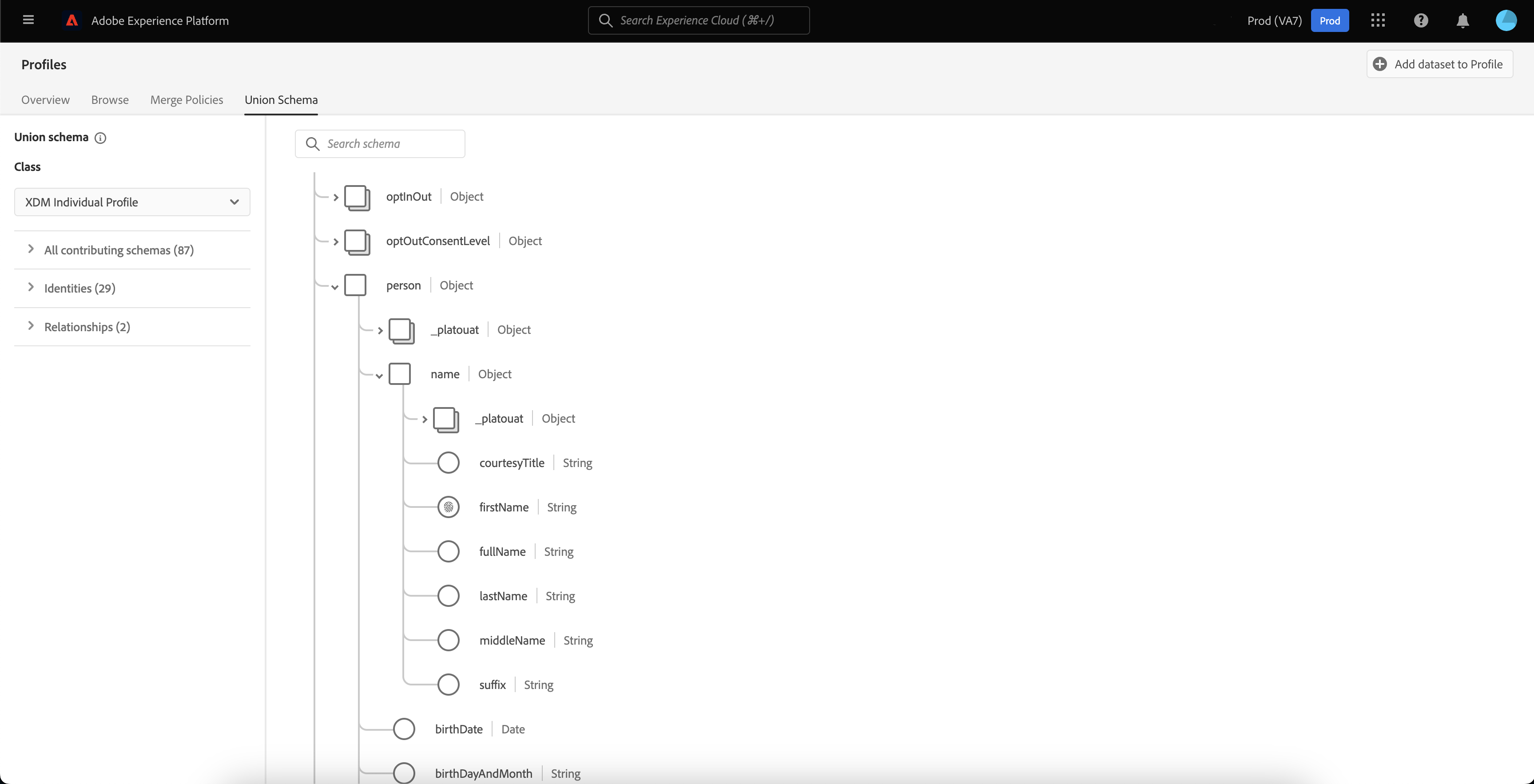 Union Schema UI Guide Adobe Experience Platform