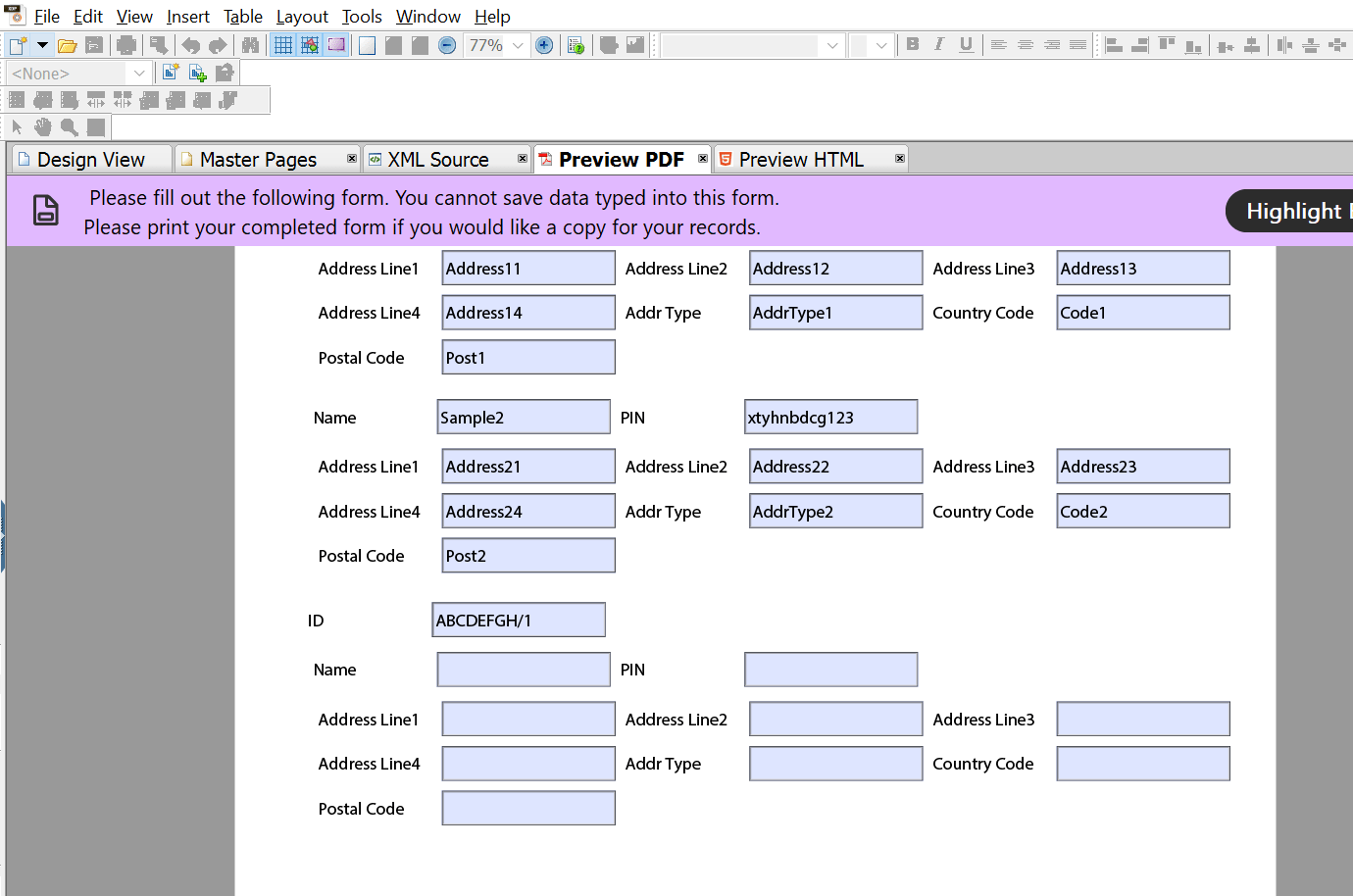 Solved AEM Livecycle Designer Subform binding Issue Adobe