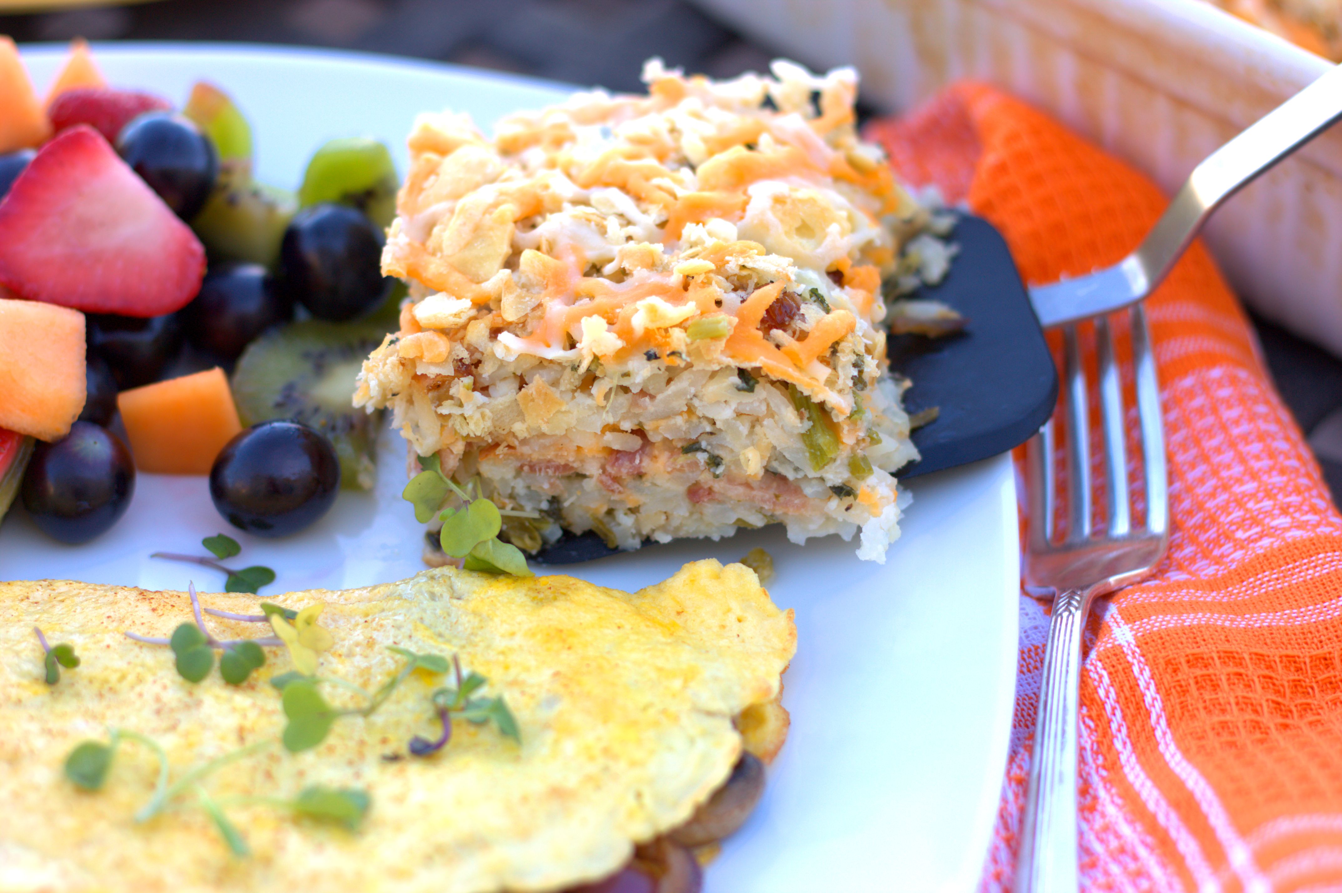 4 State Cheddar®, Bacon, & Kale Hash Brown Casserole Experimental