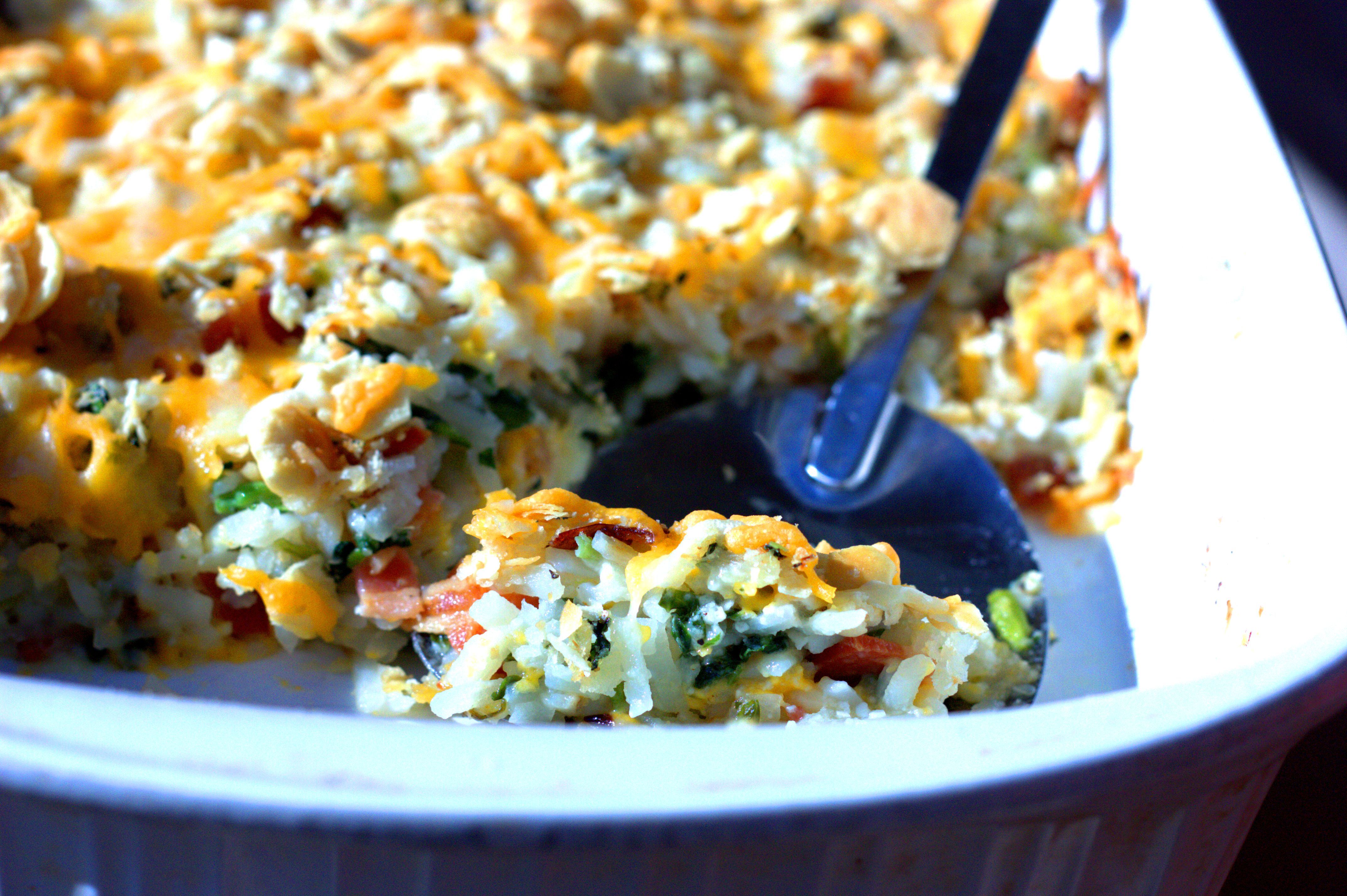 4 State Cheddar®, Bacon, & Kale Hash Brown Casserole Experimental