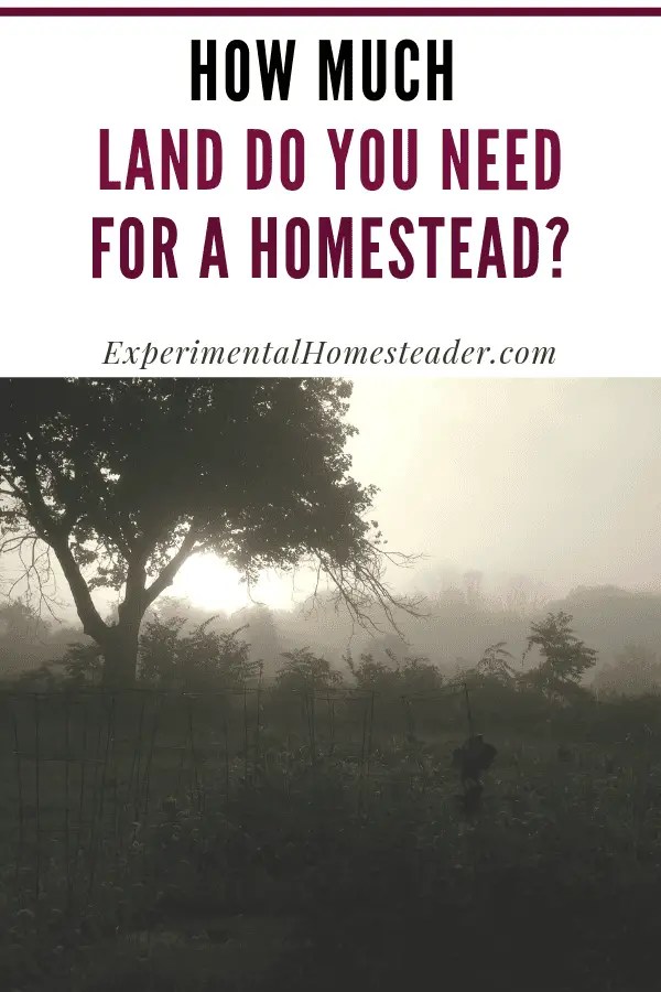 How Much Land For A Homestead Experimental Homesteader